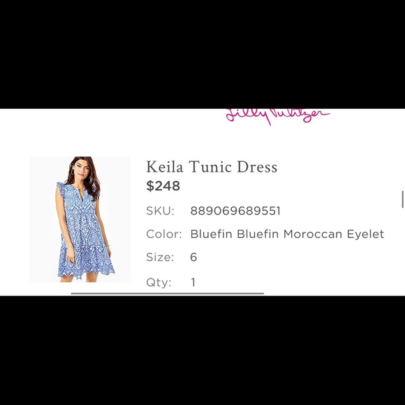 Lilly Pulitzerkeila Tiered Tunic Dress 